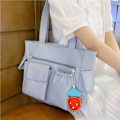 Miniatyrbillede 2 af 3: Nylon Crossbody Taske Messenger Taske Harajuku Casual Mode Håndtaske Daglig Pendling Multi-lomme Crossbody Taske kompatibel Kvinder (blå)