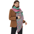 Pikkukuva 4 / 5: Naisten huivit, Shaalit ja Kääreet iltapukuihin Pashmina Shaalit Suuri Peitto Kääre Shaali Huivit pinkki vihertävä 240x40cm