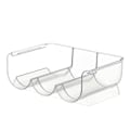 Miniatyrbilde 1 av 5: Vinstativ (sett med 2) - Plaststabelbart vinstativ for 6 flasker vin eller annen drikke - Moderne vinstativ for opptil 6 flasker totalt - Klart