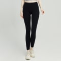 Miniatyrbilde 3 av 4: Kvinners høytlivsde yogabukser 7/8 leggings med lommer