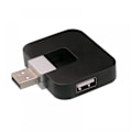 Pikkukuva 1 / 5: Kiertävä USB 2.0 -keskitin USB-USB-jakaja (musta)