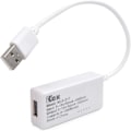 Pikkukuva 2 / 5: Valkoinen tausta LCD-taustavalo LCD-digitaalinen näyttö USB-ampeerimittari Volttimittari Lataus