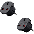 Miniatyrbild 1 av 5: Business-Plus reseadapter engelsk stickpropp till Frankrike 2-pack - Ty