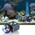 Miniatyrbilde 2 av 5: Mini vannpumpe med LED 350L/t 5W liten fisketank, hage, fontene, hagedam, fontene, akvariepumpe.48*46*34mm