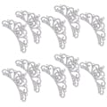 Miniatyrbilde 3 av 5: Rhinestone Crown Shaped Patches 10PCS White Cloth Applique 8.8x4.5cm Accessories