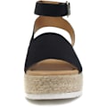Miniatyrbillede 4 af 4: Kvinde Topic Åben Tå Spænde Ankelrem Espadrille Syntetiske Sandaler, STØRRELSE