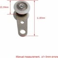 Pikkukuva 4 / 5: 10 rullan sarja patio-oviin tai liukuoviin - metallia ja muovia - 4,5 x 1,9 cm