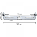 Miniatyrbillede 3 af 5: [4 stk.] Loftslampe Armatur Beslag 105mm Pendellampe Tilbehør Loft Lysekrone Loftlampe Bundplade Loftlampe Plader Plade Holde