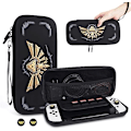 Miniatyrbilde 1 av 5: Etui kompatibelt med Nintendo Switch, tilbehør til Switch OLED&Switch, bærbar reiseetui med oppbevaring for spillkort og tommelgrepdeksler - Zelda