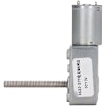 Pikkukuva 3 / 5: Matovaihde DC-moottori itselukitustoiminnolla M6-pää pyörivä akselin kierre nopeuden alennus DC12V 30RPM