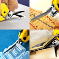 Miniatyrbilde 4 av 5: Multifunksjonell skjæresaks i rustfritt stål. For sying, kjøkken, DIY.