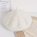 Miniatyrbillede 1 af 2: Børnepige Uld Perle Berets Prinsesse Varm Mode Toddler Piger C
