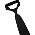 Miniatyrbillede 3 af 5: Mænds slips Solid Pure Color Plain Formal Black Slips til mænd