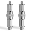 Miniatyrbilde 1 av 5: 2-pakks lampeholderadapter 3/8\" til 1/4\" gjengeadapter for kamerastativ mikrofonholder