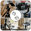 Miniatyrbilde 3 av 5: 1/4 Hunn til 3/8 Hanegjenge, 3/8 til 1/4 Adapter, Adapter for Mikrofonstativ, Stativ, Monopod Kulehode, Kamerastativ, 12-pakning
