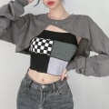 Miniatyrbilde 1 av 5: Kvinners ermeløs elastisk tank top + bluse L