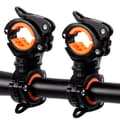 2-pack Cykellampfäste, Cykellampa Monteringsfäste, Cykellampfäste