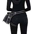 Pikkukuva 4 / 5: Steampunk vyölaukku Fanny Pack Muoti Gootti Nahkainen Olkalaukku Crossbody Me