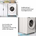 Miniatyrbilde 5 av 5: 4 stk Anti-vibrasjonsputer Universal Vaskemaskin Anti-vibrasjonsputeføtter