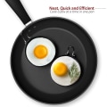 Miniatyrbilde 2 av 5: Eggesirkel, 4-pak rustfritt stål eggekokeringer, stekte egg og omelett