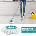 Pikkukuva 4 / 5: 4 kappaletta Leifheit Clean Twist Disc Mop -moppiin sopivat mikrokuituliinat - tehokas puhdistus lialta ja lattianpesu