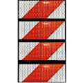 Miniatyrbillede 4 af 4: Rød og hvid twill reflekterende advarselstape 10 cm bred og 25 m lang.