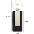 Miniatyrbillede 2 af 5: 2 stk. Læder Metal Nøglering Bil Nøglering Hængende Ornament Vedhæng Forretnings Nøgle Dekoration kompatibel Bil Hjem Nøgler 96,5x32mm