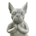 Miniatyrbillede 2 af 5: Udendørs Fransk Bulldog Have Statue Meditation Resin Håndværk Hund Mindesmærker D