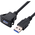 Miniatyrbild 4 av 5: Vattentät USB 3.0-hjälpkabel för instrumentpanel 1 m