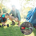 Miniatyrbillede 3 af 4: 8 stk. Telttouve med Spændere, Reflekterende Telttouve Campingtov Nylontov til Camping Vandreture Markisetelt, 4mm*4m