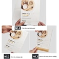 Miniatyrbilde 2 av 5: A4 Borddisplaystativ (3 stk) - Trebase - A4 Menyholder - Klar Akryl - A4 Plakatstativ, menyer, hotell, skole