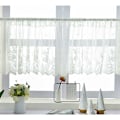 Miniatyrbilde 1 av 5: Hvit halv gardin blonder tier gardin for lite vindu soverom stue K