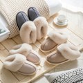 Miniatyrbild 2 av 5: Damtofflor Minnesskum Fluffiga Mjuka Varma Slip On Husslippers, Anti-Ski