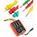 Miniatyrbillede 3 af 5: Fasefølge Tester, 60V~600V AC, 20-400 Hz, med Summer Tester og Krokodilleklemmer