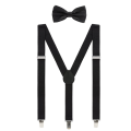 Miniatyrbilde 1 av 5: Backbone slipssett klips i Y-form justerbar stativ, 80-talls ryggsekk skulderstropper, perfekt for Halloween cosplay-fester, 4,3 x 2,3 tommer bak