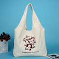 Miniatyrbillede 2 af 5: Lærred Tote Bag med inderpose, indkøbspose med stor kapacitet, maskinvaskbar