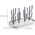 Miniatyrbilde 5 av 5: Flasketørker, Treflasketørker, Tømmer opptil 8 flasker, Barnepass, Avtakbar dryppskål, Praktisk og smart design,dris