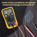Miniatyrbillede 3 af 5: Solcellepanel-oplader, bærbar solcellepanel, energibesparende, 9,5*9,5 cm