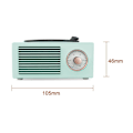 Pikkukuva 4 / 4: Vintage-radio, retro Bluetooth-kaiutin, langaton kannettava kaiutin voimakkaalla bassolla ja HD-stereolla, toimistoradiot hyvällä vastaanotolla
