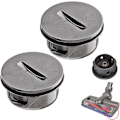 Pikkukuva 1 / 5: 2 kpl Vaihdettavaa lisävarustetta Telarullapää Dyson V6 / DC59 / DC62 / SV03 / SV073 Direct Drive Johdoton imuri Vaihto-osat
