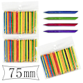 Miniatyrbild 1 av 4: 100 träpinnar nagelband dubbelsidig nagelkonst pedikyr pusher remover för H