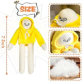 Miniatyrbilde 2 av 4: 2 stk plysj bananmann leker, rare banan utstoppede dyr dukke, morsom