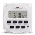 Miniatyrbild 3 av 5: 220V DC Timerbrytare, 7 Dagar Programmerbar Tidrelä, med 12/24 Timmars Klockdisplay, 1.6 Tums Stor LCD-Skärm, Batteriladdning Inuti (TM618H-2)