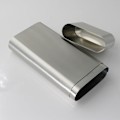 Miniatyrbillede 2 af 5: Rustfrit stål tredobbelt cigar etui cigar rør lomme cigarholder