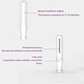 Miniatyrbilde 3 av 5: UV-germicidlampe, bærbar ultrafiolett lysmidd-dreperlys, mini ultrafiolett midd-dreperstang for klær, leker, teppe, datamaskin