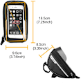 Miniatyrbillede 2 af 5: Cykeltelefonpose Rammepose, Vandtæt Cykeltelefonholder MTB Rammepose Styrtaske Touchskærm til Smartphone Under 6,5 Tommer (Sort), Fontainebleau
