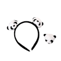 Miniatyrbild 4 av 5: 6 Pack Panda Hårband Hårklämma Söt Nålar Brosch Hårprydnad