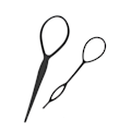 Miniatyrbillede 2 af 2: 2 stk. Hårstyling Clip Hestehale Maker Styling