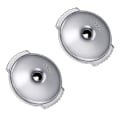 Pikkukuva 1 / 4: Jousikorvakorun taustat, korvaavat lukittavat taustat, lukittavat korvakorun taustat, 6 mm, valkokultainen väri (C)