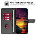 Miniatyrbillede 3 af 5: For Nokia G11 Plus 4G Flip PU Læder Wallet Case Stativ Kalveskind Struktur Telefon Cover Multicolor Style A
